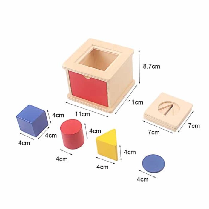 montessori sorting box interchangeable shape