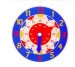 horloge coloree pour enfants h bleu