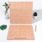 Holztablett Buchstaben Montessori