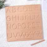 Holztablett Buchstaben Montessori