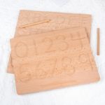 wooden tray montessori letters