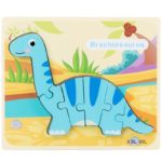 wooden cartoon dinosaur puzzle