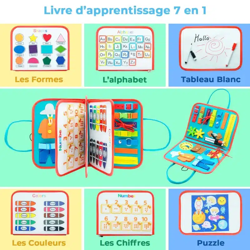 Live d'apprentissage 1 avec le Kit Sensoriel 7 en 1 Montessori.