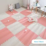 Die dicke Baby-Bodenmatte mit zwei Farben.