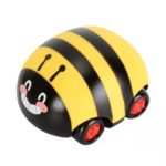 A traction drive caterpillar with a bee on it.