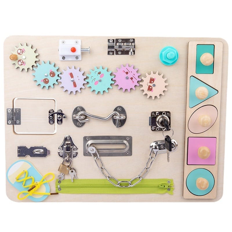 montessori activity board locks
