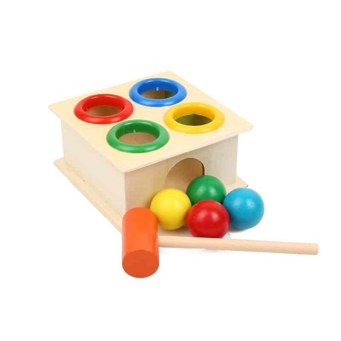 hammering toy colored holes
