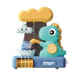 Ein Badespielzeug mit einem Dinosaurier - Tierischer Sprinkler.