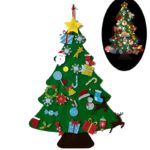 A festive Felt Christmas Tree with 26 decorative pieces.