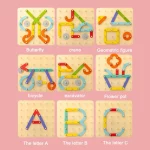 Puzzles d'alphabet et de formes pour enfants, un Jeu de construction Montessori à forme variable - Image à copier.