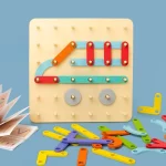 Jeu de construction Montessori à forme variable - Image à copier