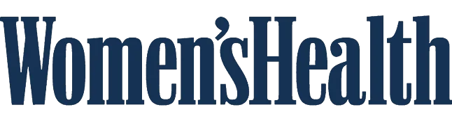 Logo du magazine Women's Health, montrant le nom de la publication en police serif bleu foncé.